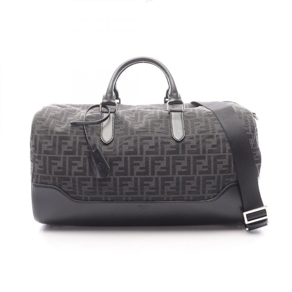 Fendi FF Jacquard Duffle Bag Canvas Boston